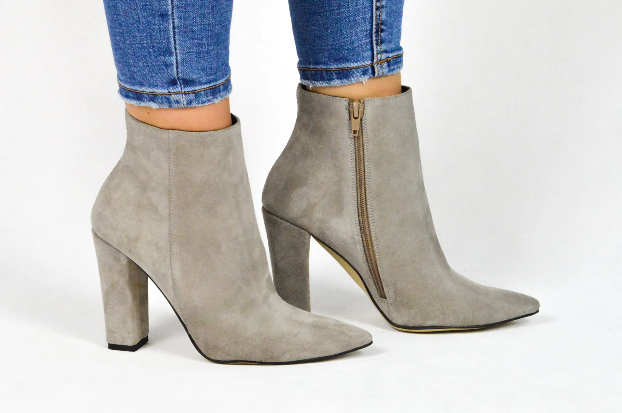 830 cappuccino welur botki